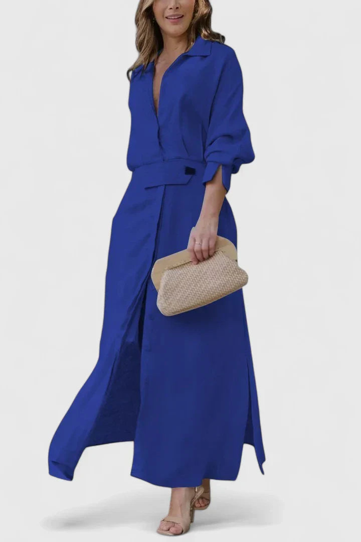 Halo - Women’s Elegant V Neck Maxi Dresses