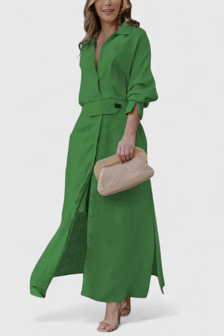 Halo - Women’s Elegant V Neck Maxi Dresses