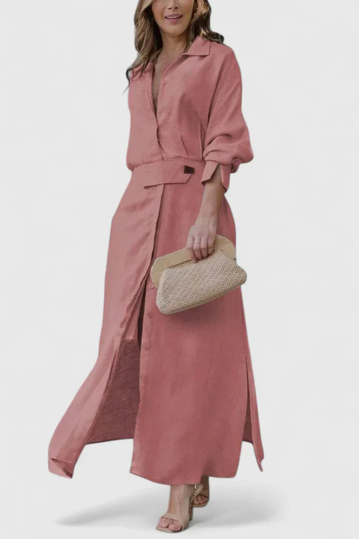 Halo - Women’s Elegant V Neck Maxi Dresses
