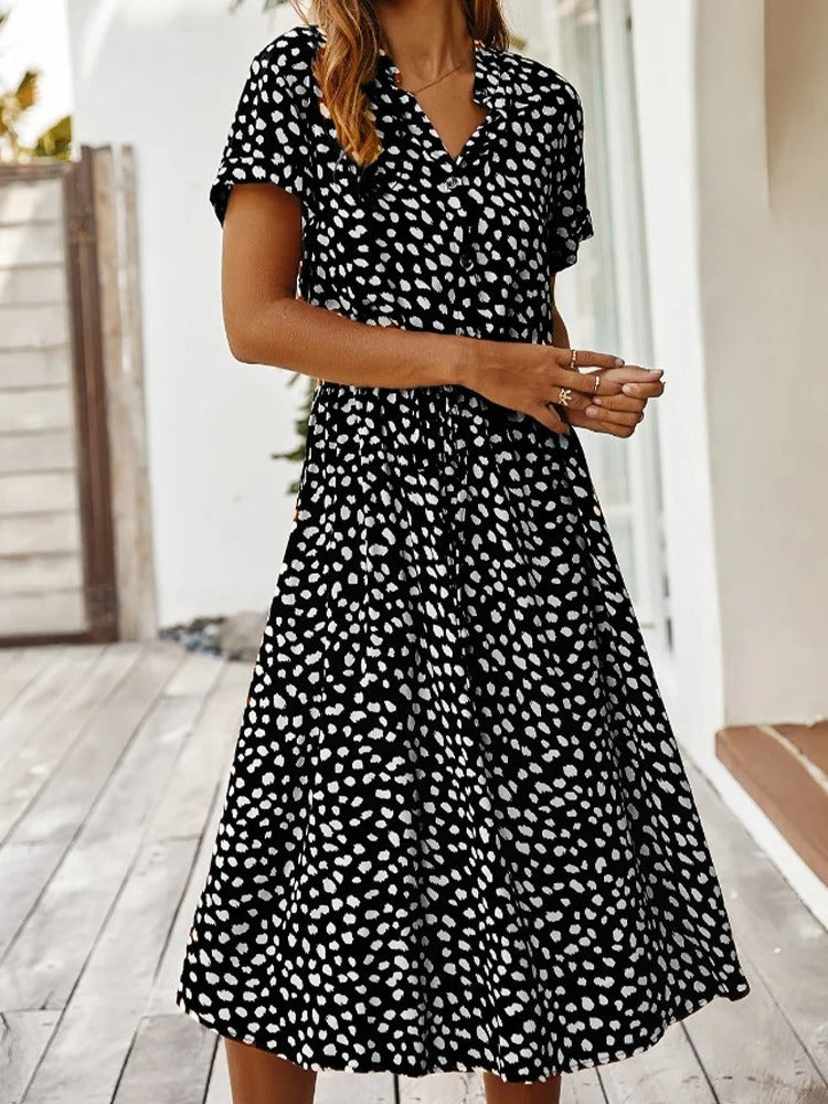 Maddilyn - Women's Stylish Animal Print Summer Dress