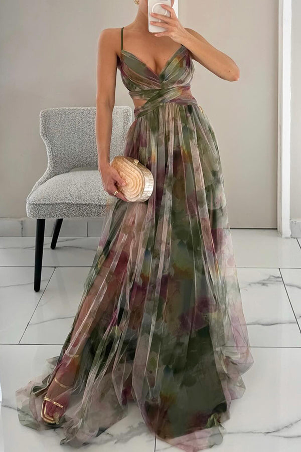 Elinor - Elegant Warm Maxi Floral Dress