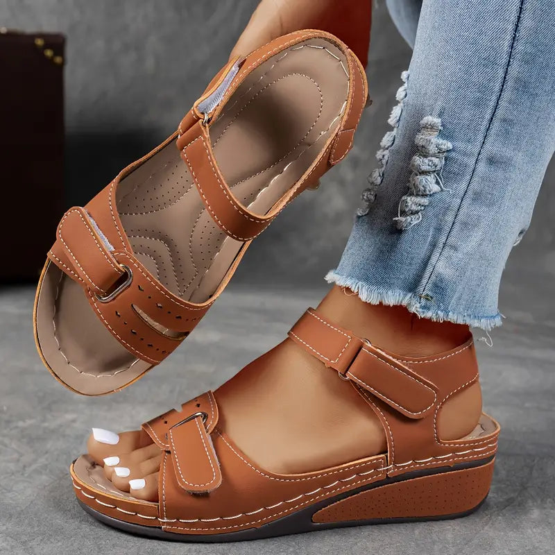 Darby - Women’s Platform Sandals Open Toe Ankle Strap