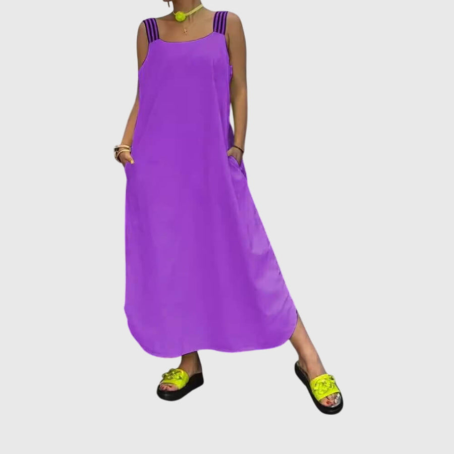 Lyla - Stylish Warm Striped Summer Dress