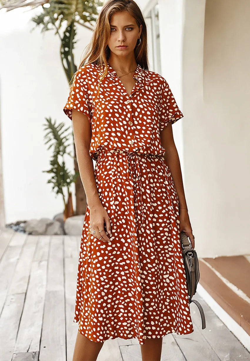 Maddilyn - Women's Stylish Animal Print Summer Dress
