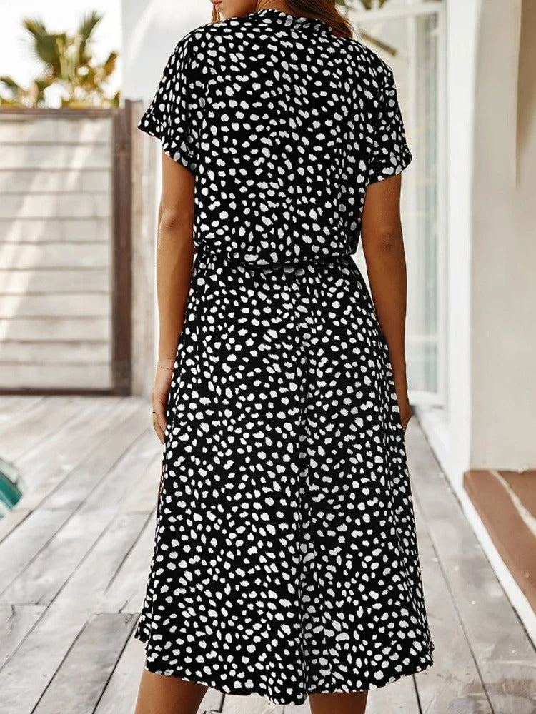 Maddilyn - Women's Stylish Animal Print Summer Dress