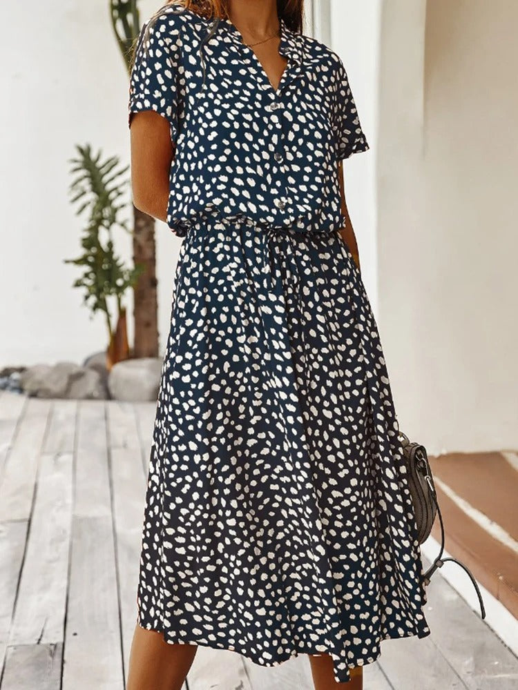 Maddilyn - Women's Stylish Animal Print Summer Dress