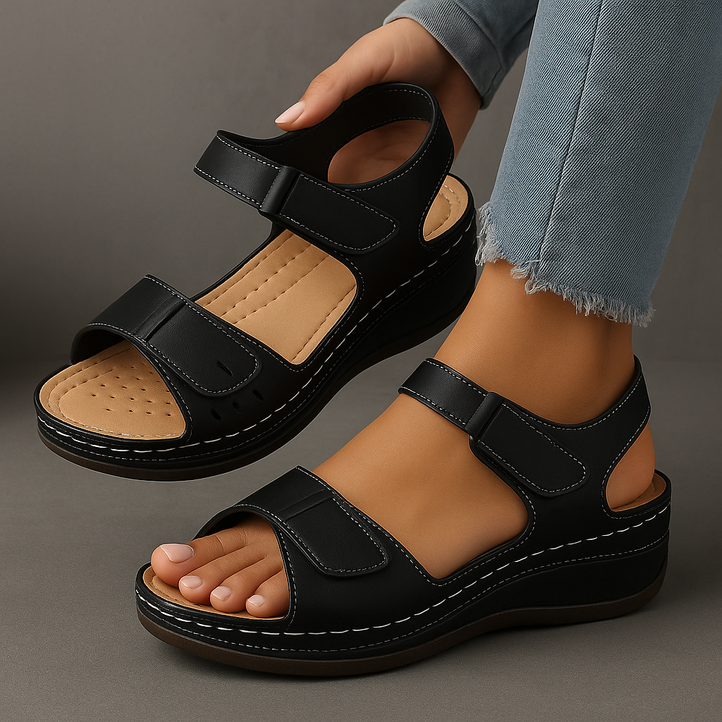 Darby - Women’s Platform Sandals Open Toe Ankle Strap