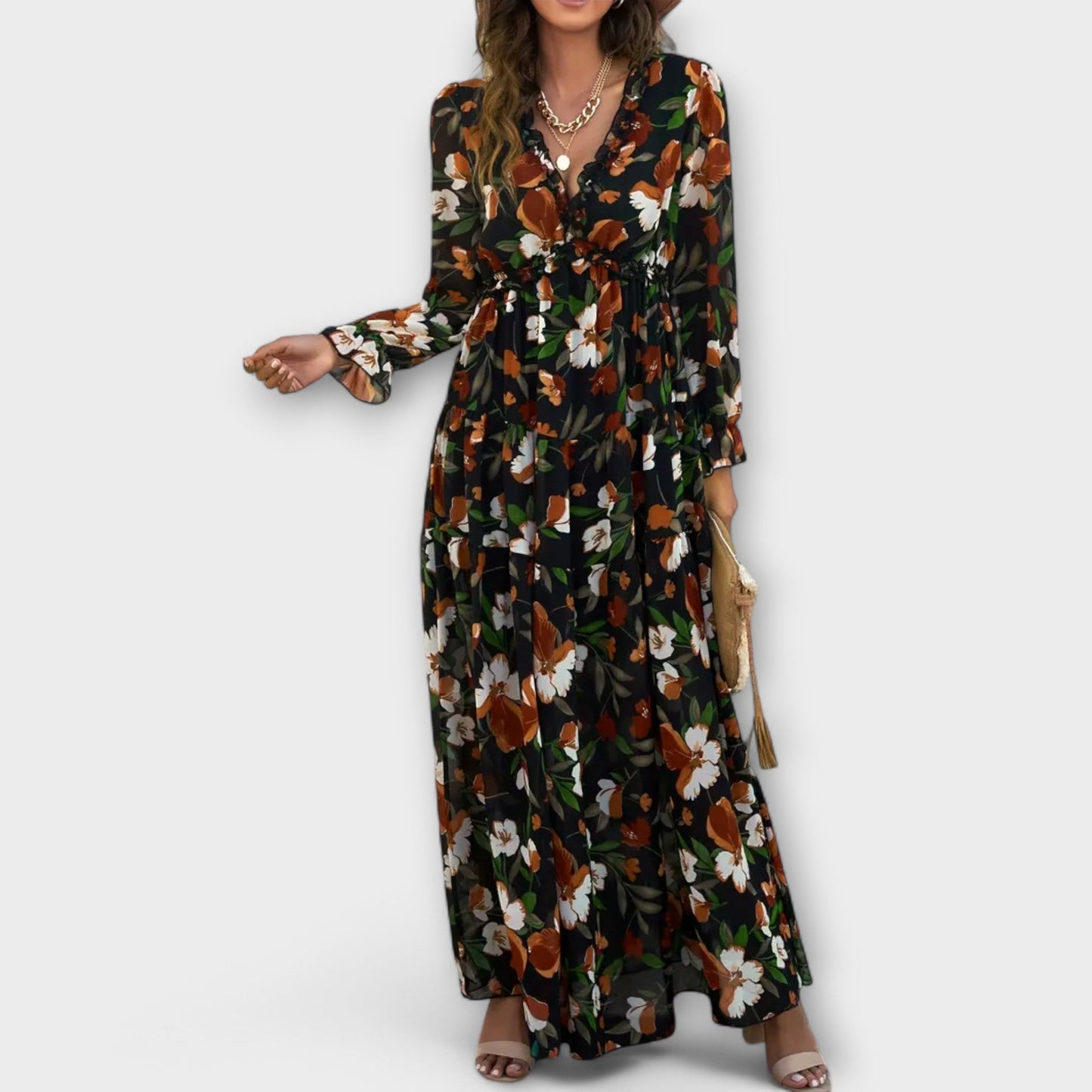 Harlee - Women’s Stylish Maxi Dresses Floral V Neck