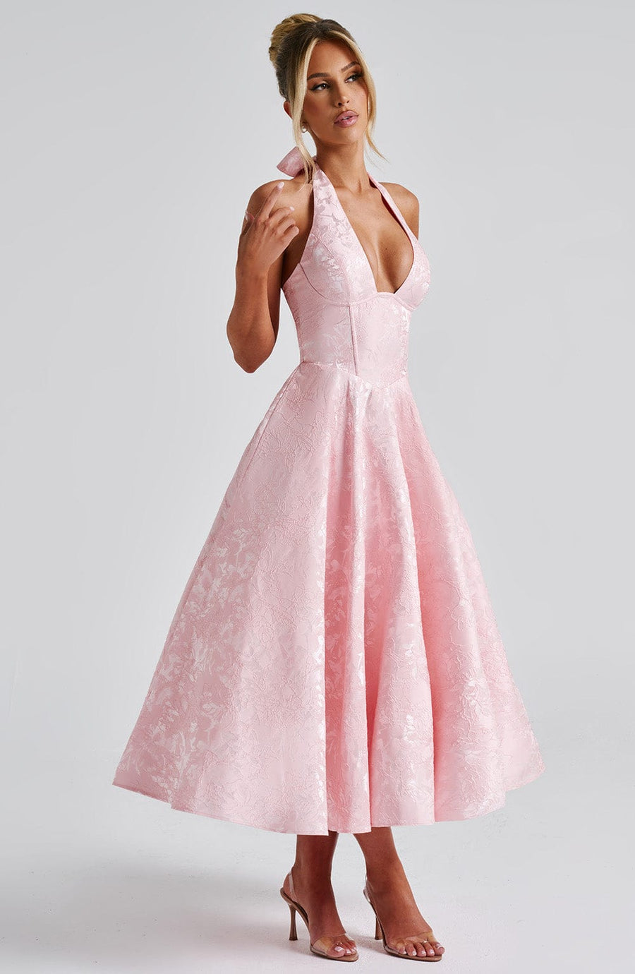 Kenleigh - Women’s Stylish Midi Wedding Guest Dress