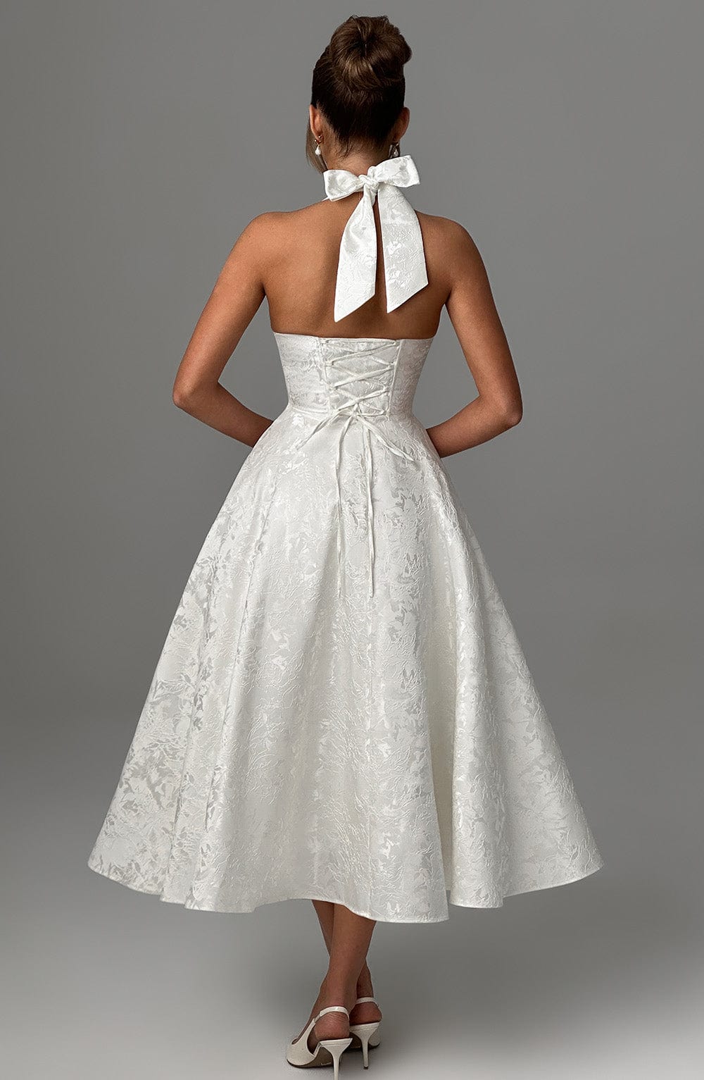 Kenleigh - Women’s Stylish Midi Wedding Guest Dress