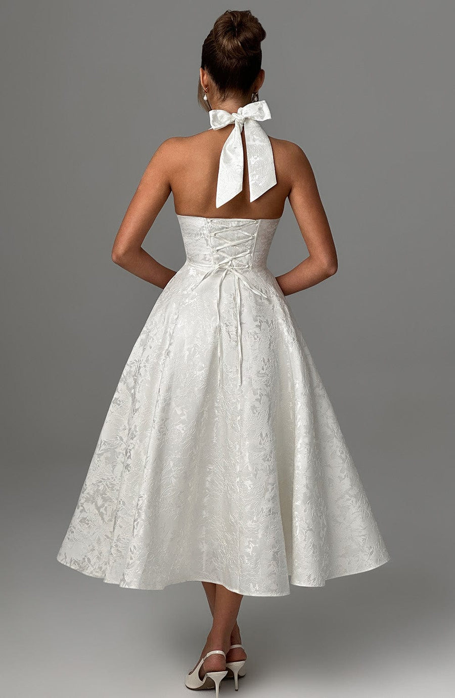 Kenleigh - Women’s Stylish Midi Wedding Guest Dress