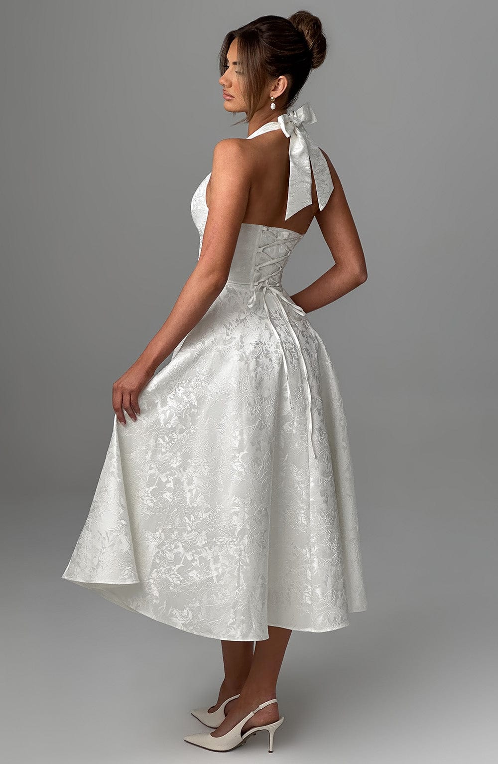 Kenleigh - Women’s Stylish Midi Wedding Guest Dress