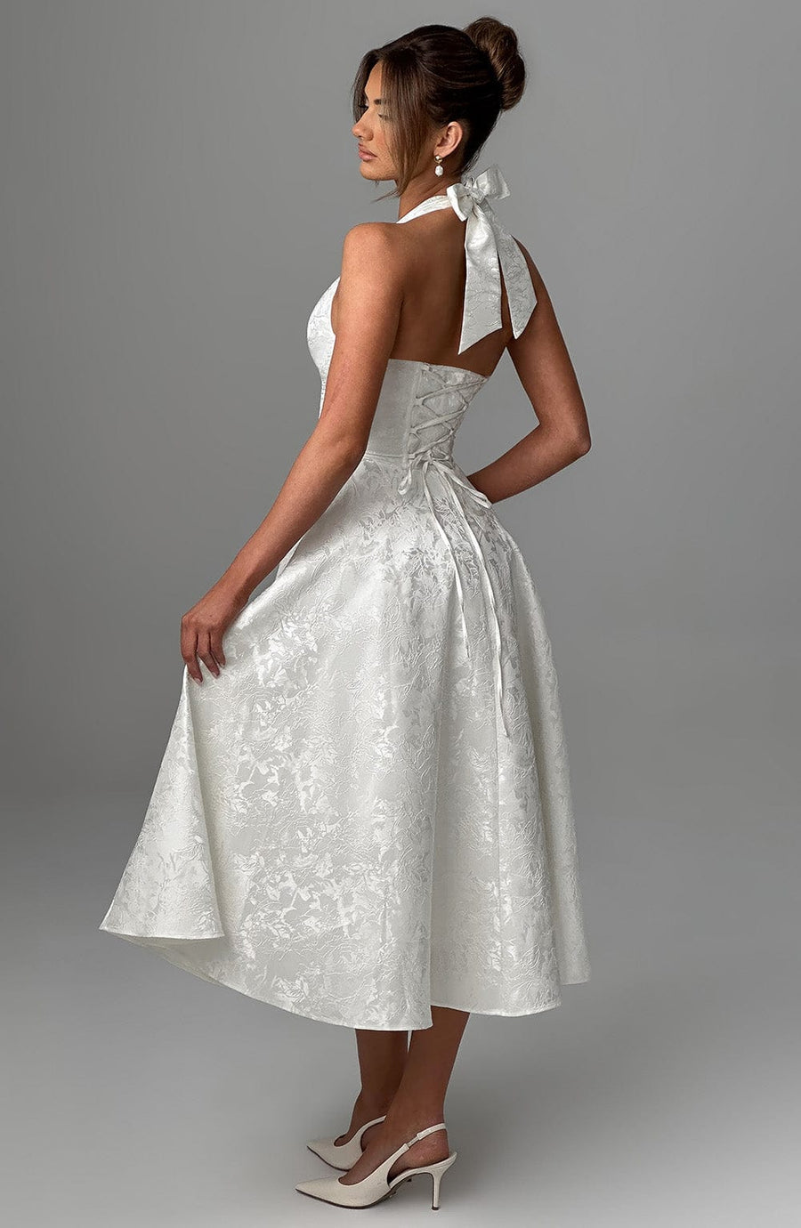 Kenleigh - Women’s Stylish Midi Wedding Guest Dress