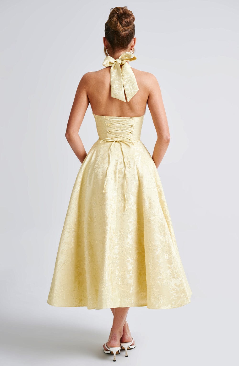 Kenleigh - Women’s Stylish Midi Wedding Guest Dress