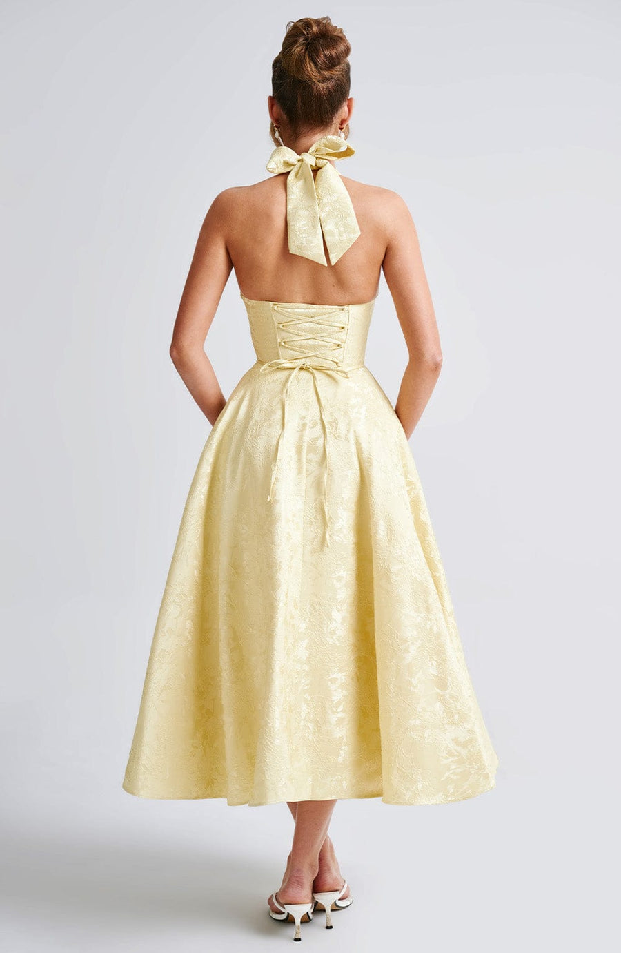 Kenleigh - Women’s Stylish Midi Wedding Guest Dress