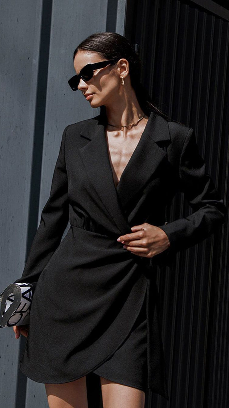 Louella - Women’s Elegant Long Sleeve Mini Dress