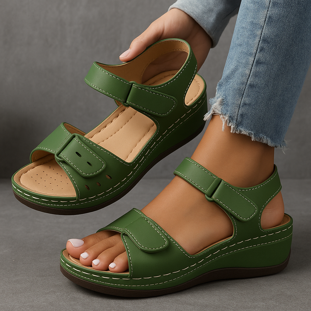 Darby - Women’s Platform Sandals Open Toe Ankle Strap