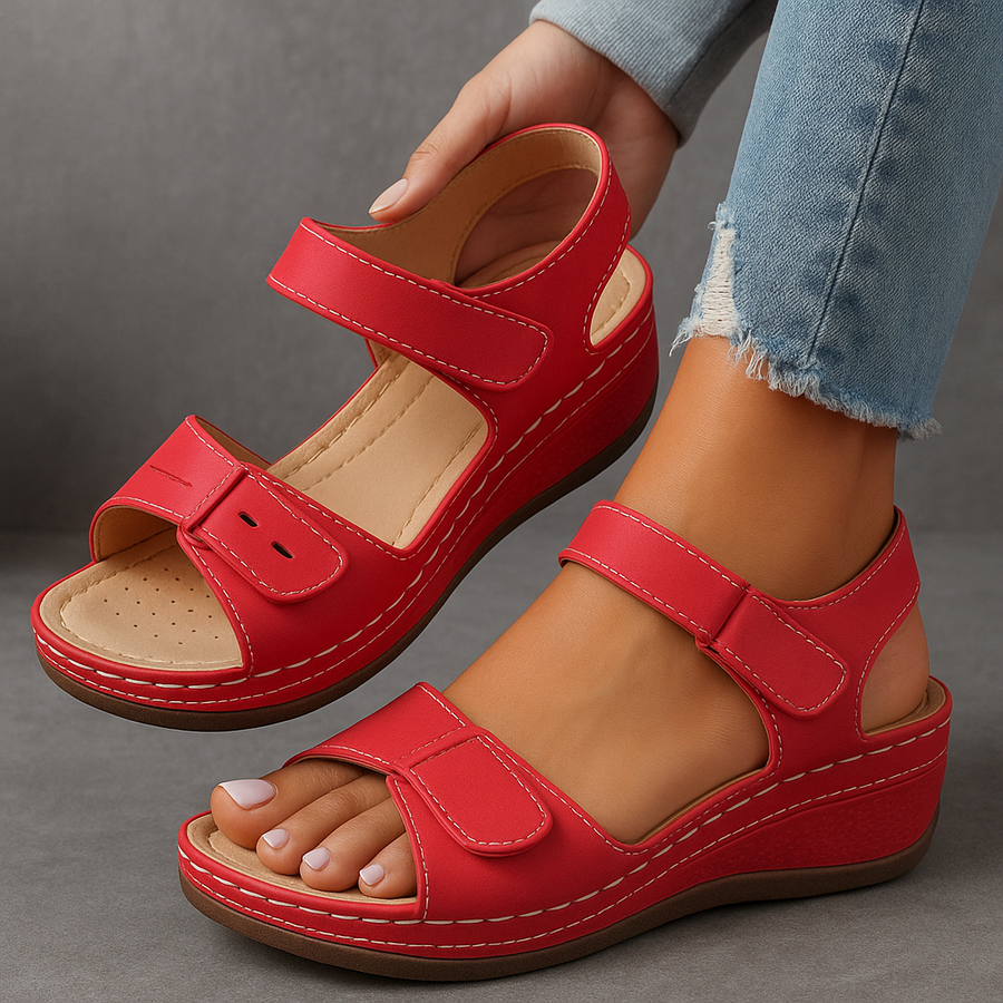 Darby - Women’s Platform Sandals Open Toe Ankle Strap