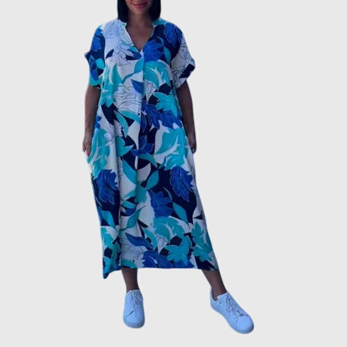 Malaysia - Stylish Floral Wrap Summer Dress