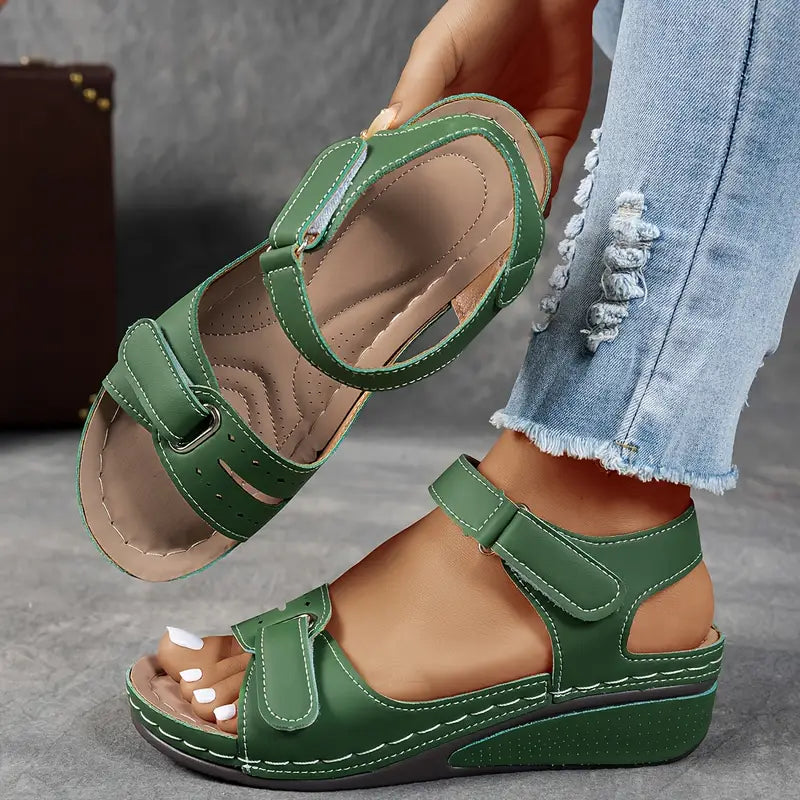 Darby - Women’s Platform Sandals Open Toe Ankle Strap