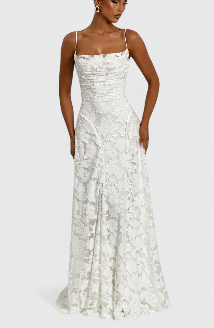 Farah - Women's Elegant Maxi Dresses Cowl Neck