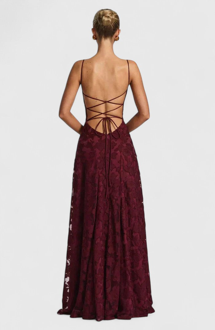 Farah - Women's Elegant Maxi Dresses Cowl Neck