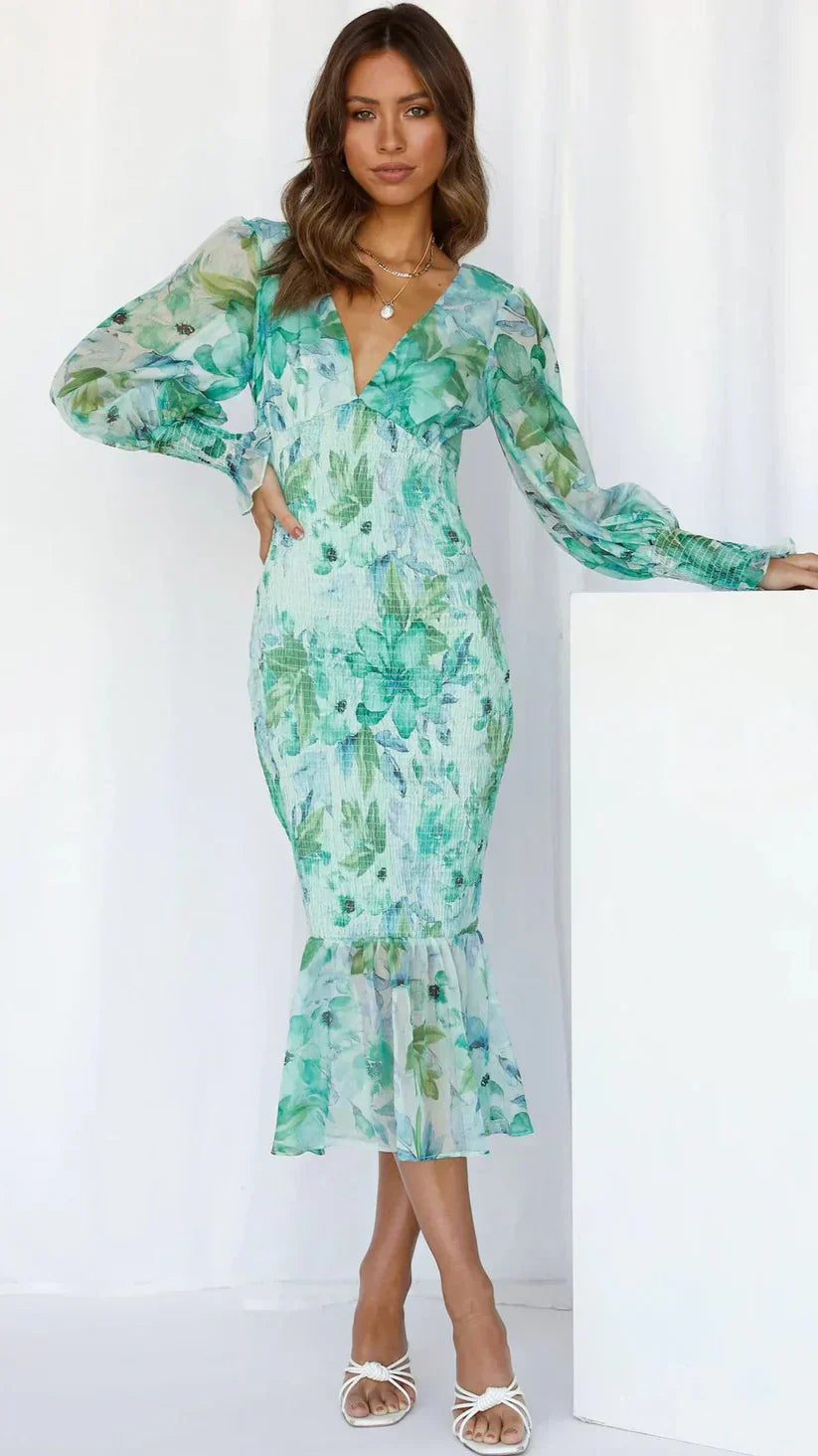 Lark - Women's Floral Wedding Guest Dress
