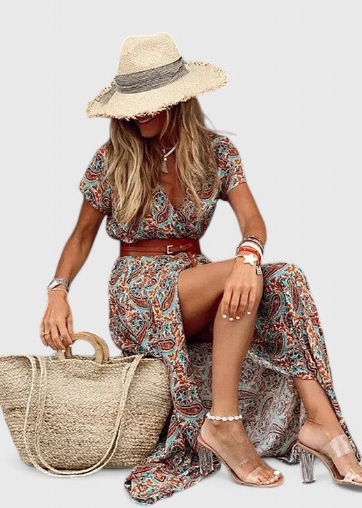 Idina - Women's Stylish Maxi Dresses Boho Print