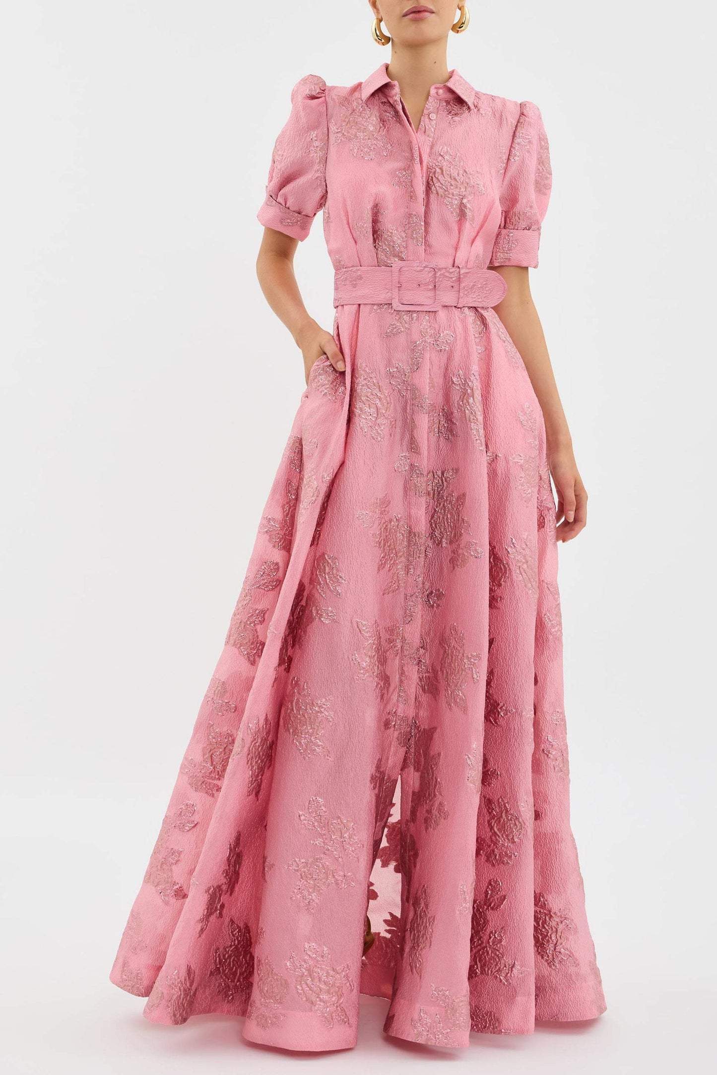 Mireya  -  Elegant Floral Wedding Guest Maxi Dress