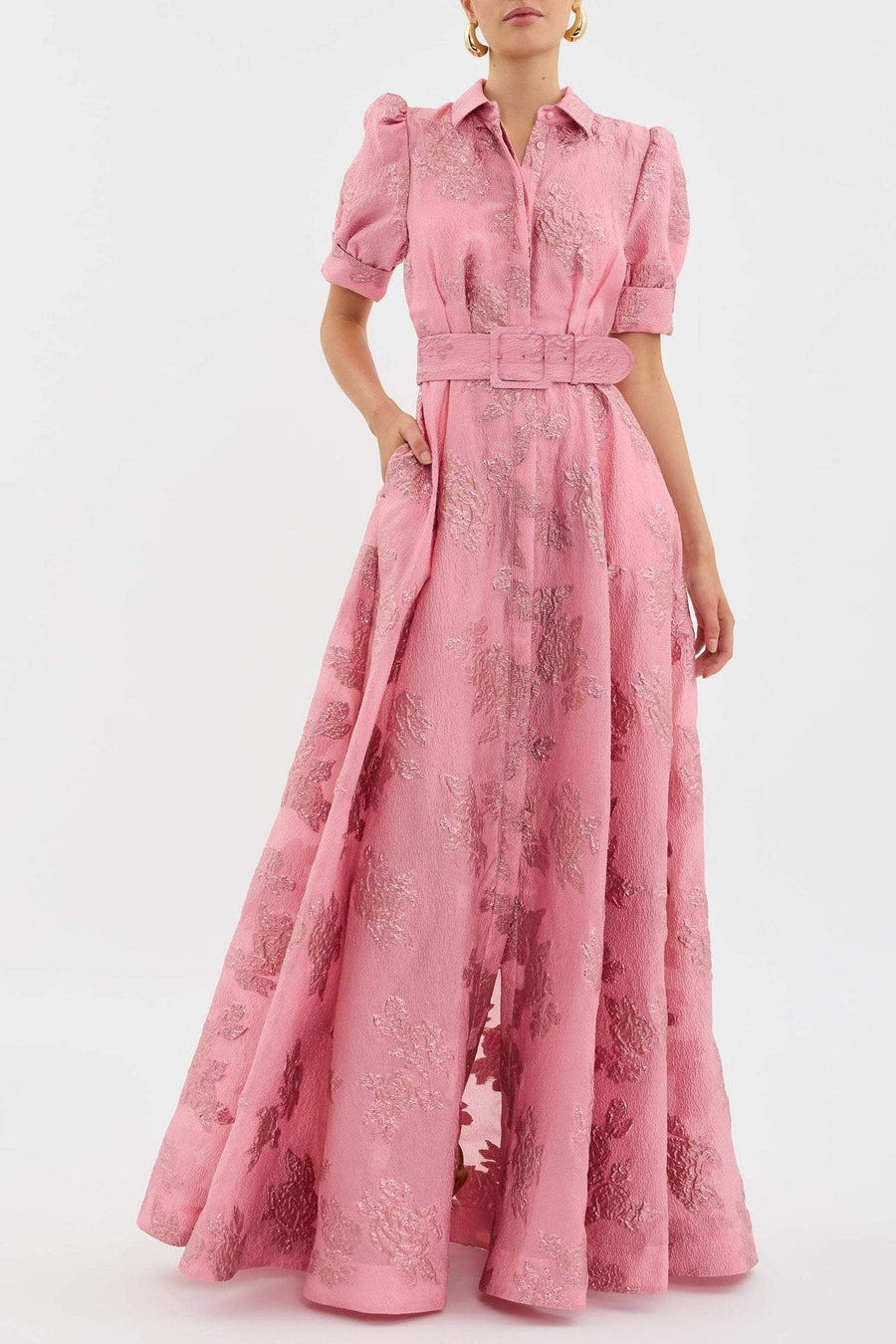 Mireya  -  Elegant Floral Wedding Guest Maxi Dress