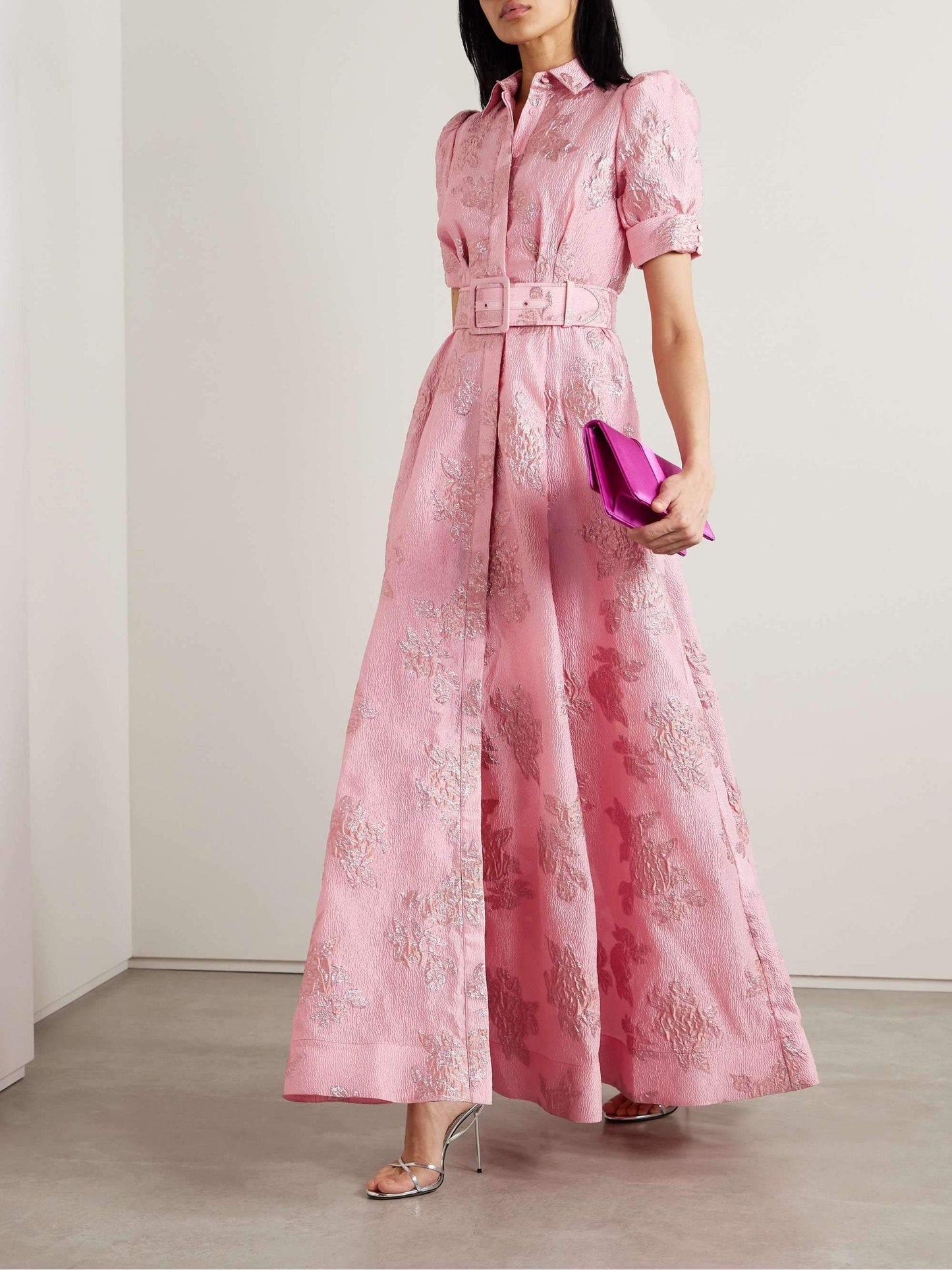 Mireya  -  Elegant Floral Wedding Guest Maxi Dress