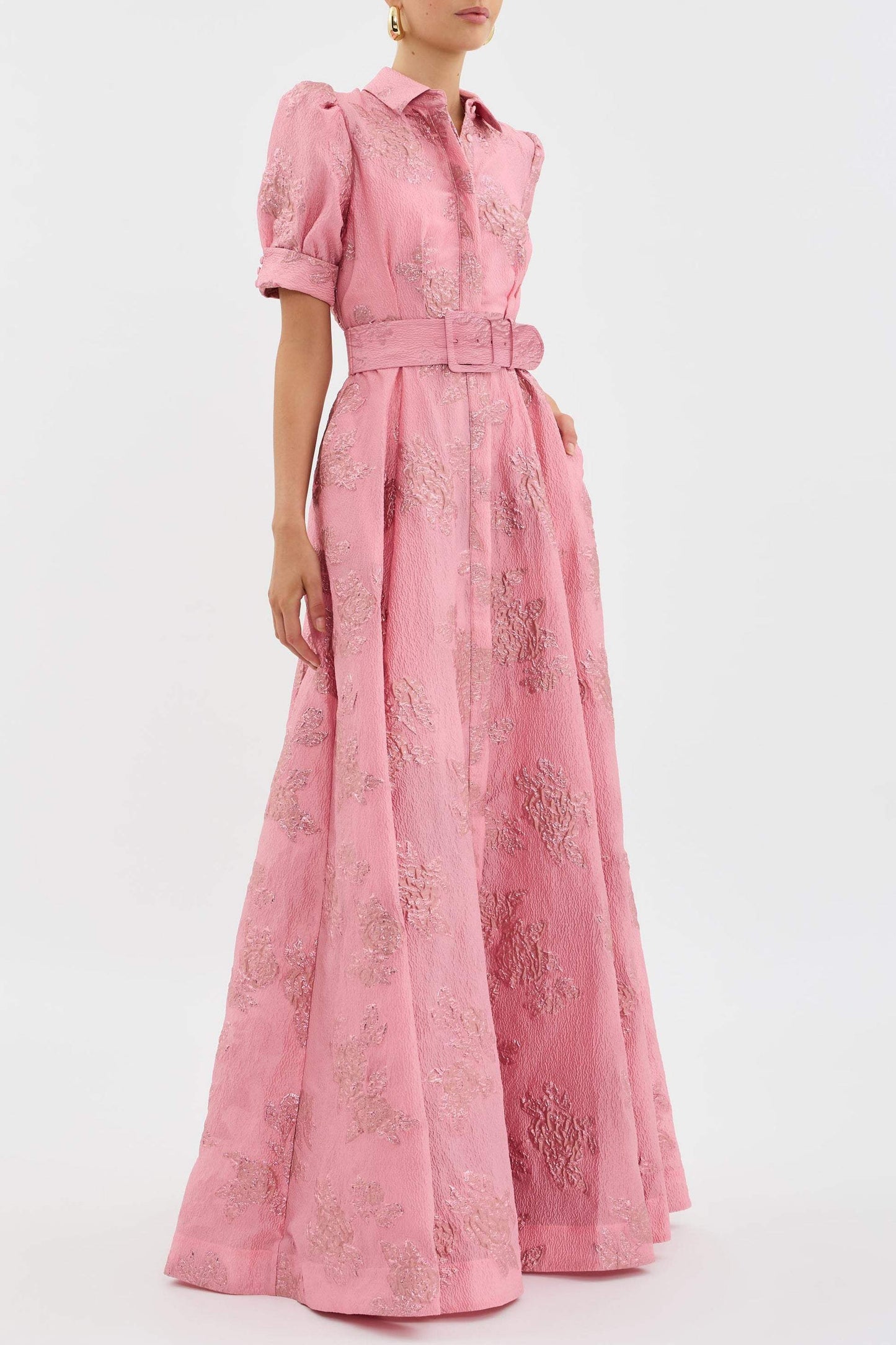 Mireya  -  Elegant Floral Wedding Guest Maxi Dress