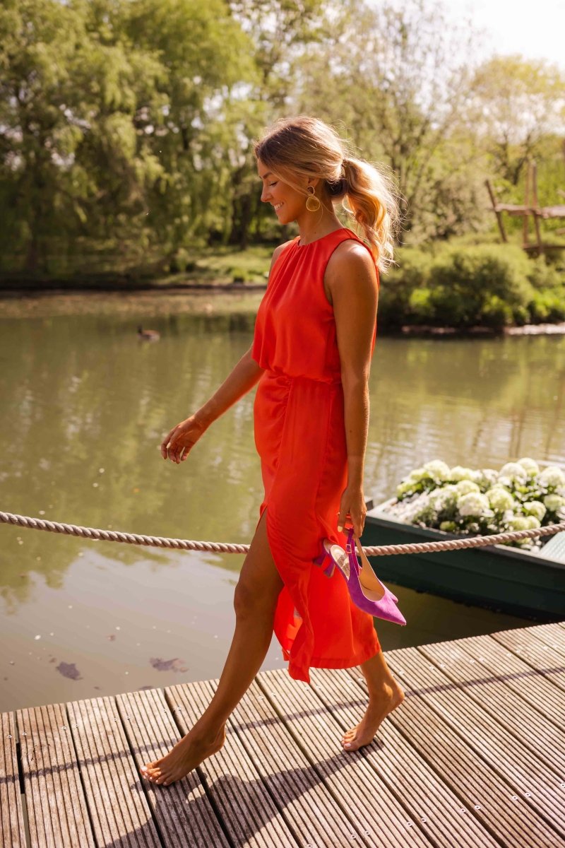 Lyanna - Women’s Elegant Sleeveless Split Summer Dress