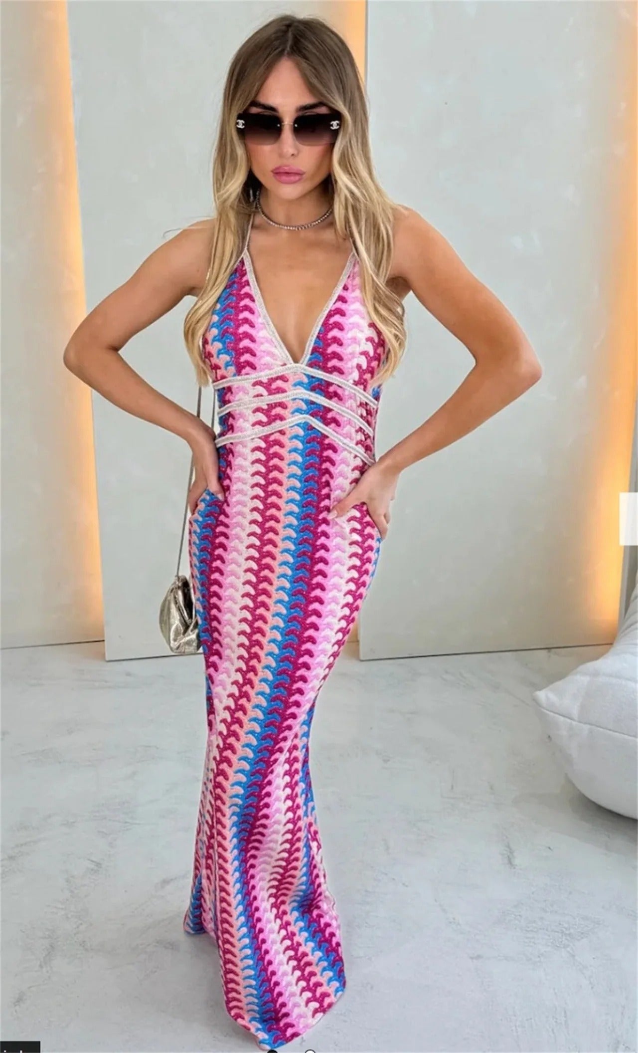 Lillara - Women's Crochet Tunic Wedding Guest Dress