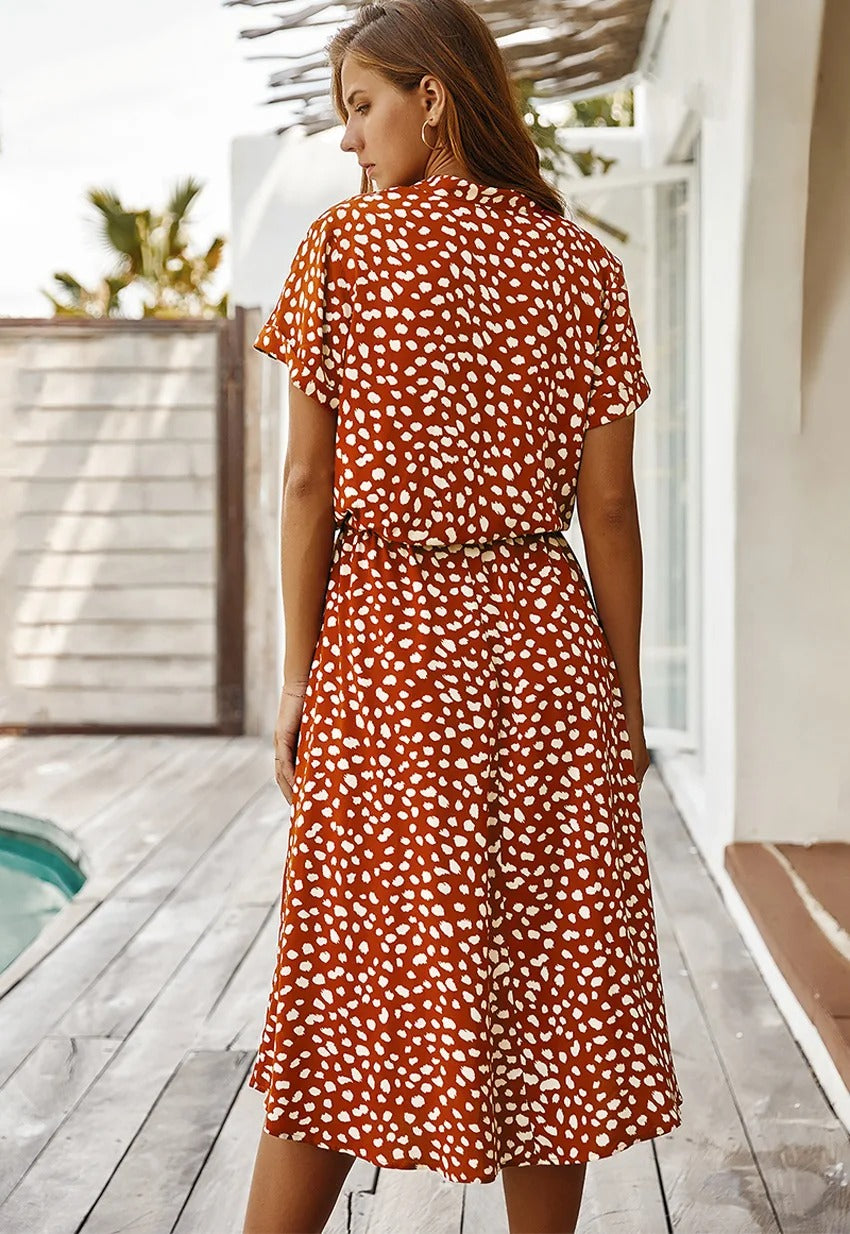 Maddilyn - Women's Stylish Animal Print Summer Dress