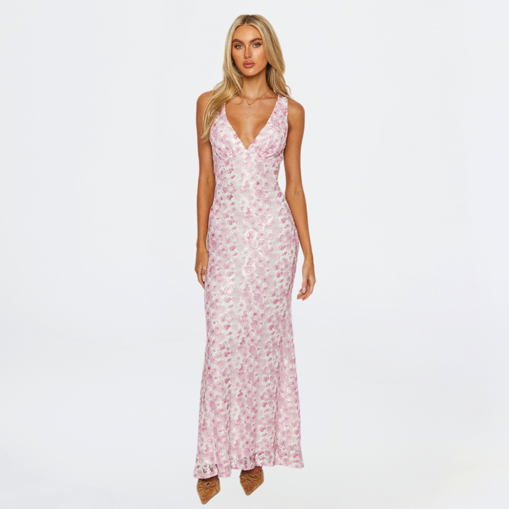Jaylene - Women’s Warm Wedding Guest Dress Floral