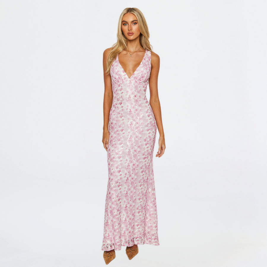 Jaylene - Women’s Warm Wedding Guest Dress Floral