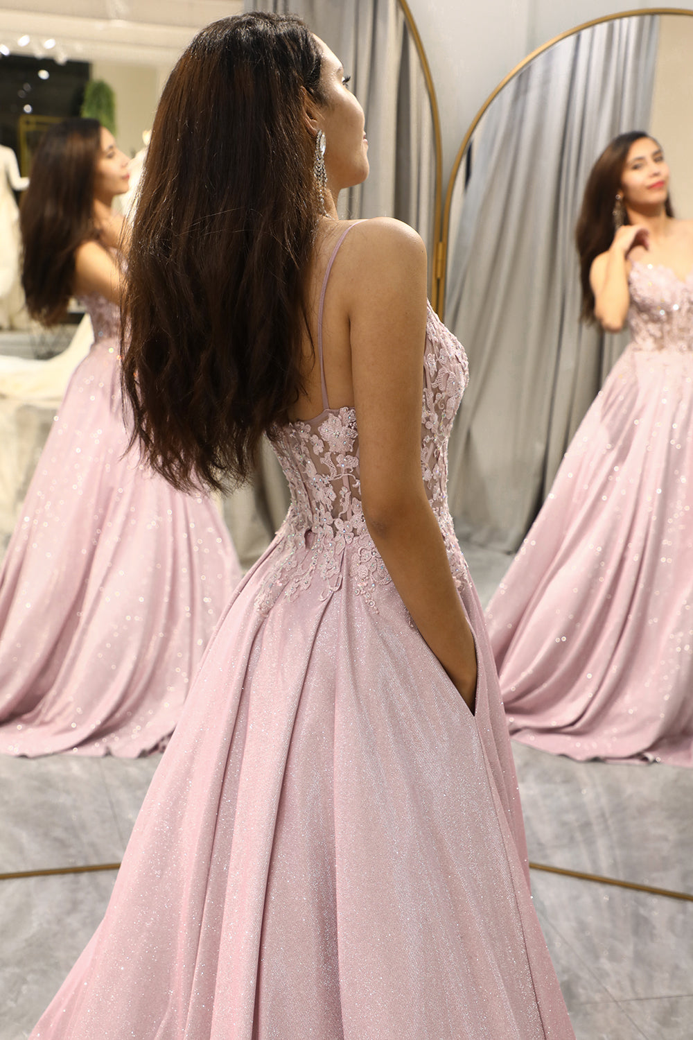 Kendall - Women’s Embellished Maxi Wedding Guest Dress