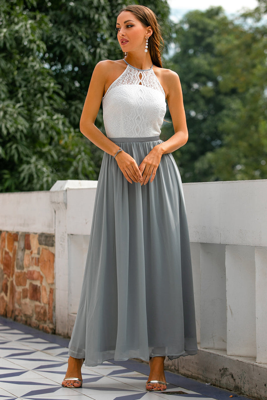 Soraya - Women's Halter Wedding Guest Dress