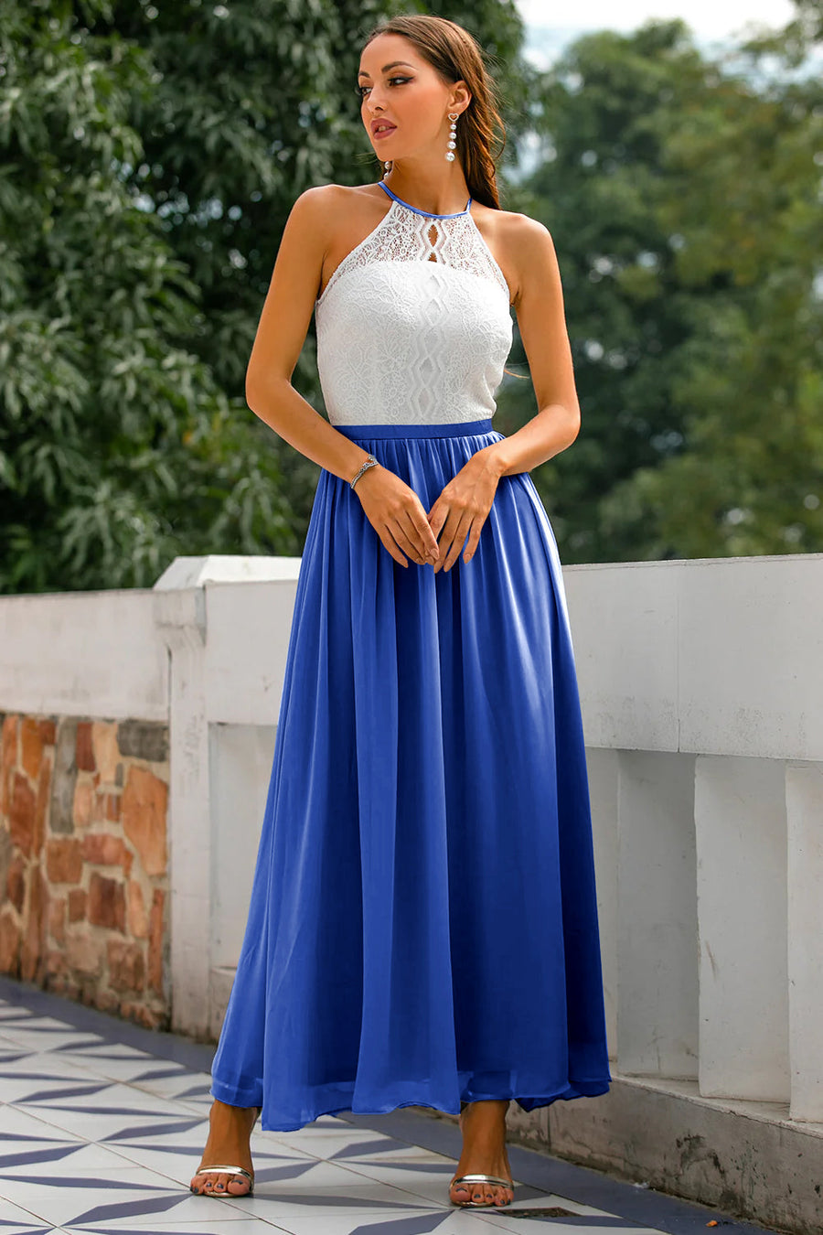 Soraya - Women's Halter Wedding Guest Dress